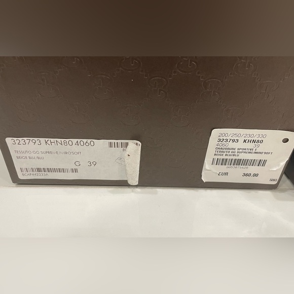 Authentic Gucci Tessuto GG Supreme Beige/Blue - Picture 9 of 9